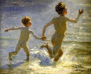 Peter Severin Kroyer vanta pa oss painting